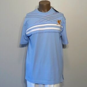 Rare Designer 2pc  Blue Top with White Pants Set by Stacy Adams